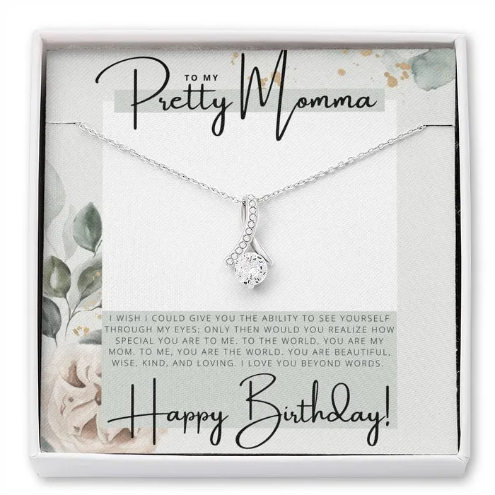 To my Pretty Momma Happy Birthday Birthday Gift Pendant Necklace ShineOn Fulfillment Necklaces To my Pretty Momma Happy Birthday Birthday Gift Pendant Necklace ShineOn Fulfillment Necklaces