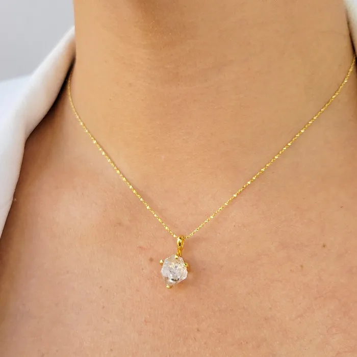 Uniquelan Jewelry Necklaces Raw Herkimer Diamond Necklace Set Uniquelan Jewelry Necklaces Raw Herkimer Diamond Necklace Set