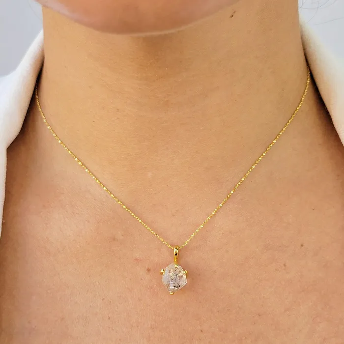 Uniquelan Jewelry Necklaces Raw Herkimer Diamond Necklace Set Uniquelan Jewelry Necklaces Raw Herkimer Diamond Necklace Set