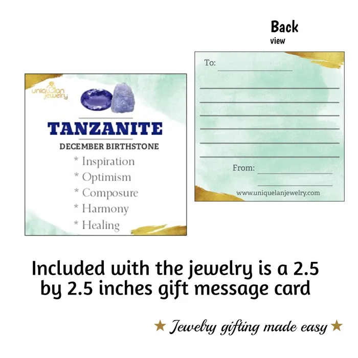 Uniquelan Jewelry Necklaces Real Tanzanite Necklace