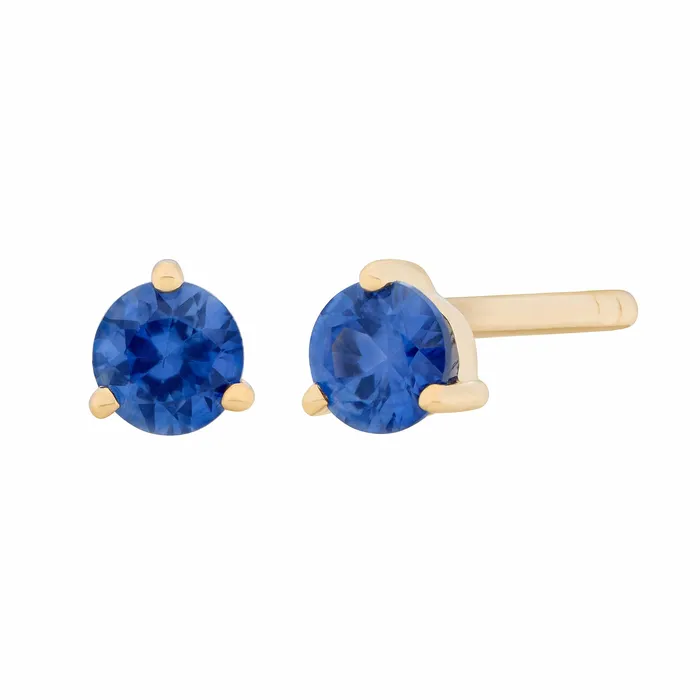 Valerie Madison Fine Jewelry Necklaces 3mm Birthstone Studs Sapphire