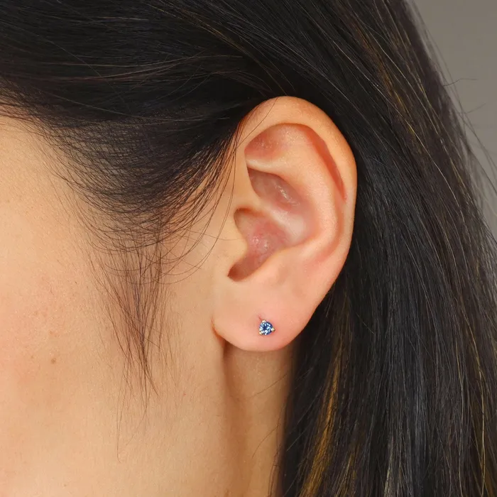 Valerie Madison Fine Jewelry Necklaces 3mm Birthstone Studs Sapphire Valerie Madison Fine Jewelry Necklaces 3mm Birthstone Studs Sapphire