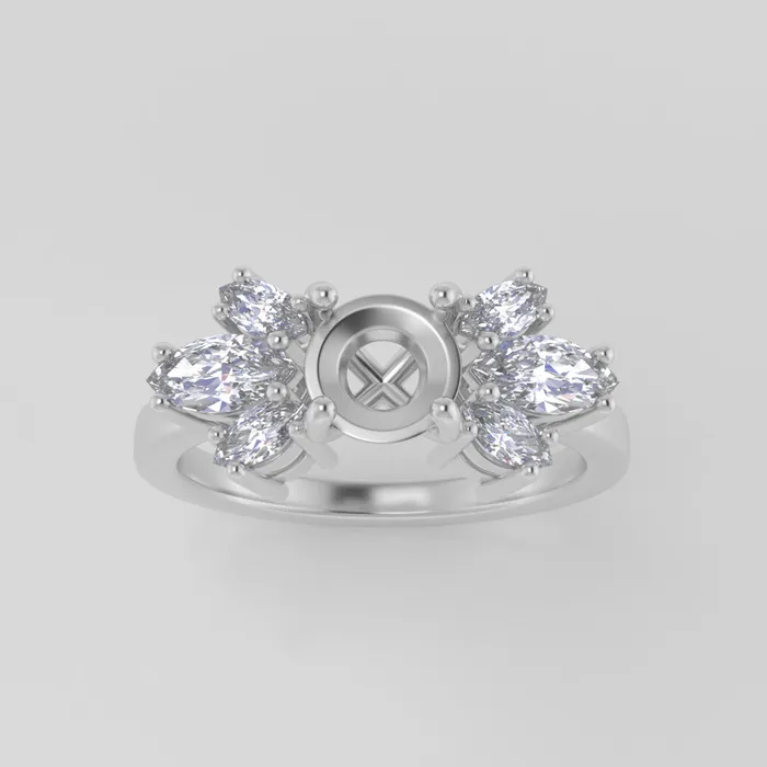 VENVS Rings The Luna Platinum White Size 575 Stone OP62 Pink Ring Box Custom Engraving 0 VENVS Rings The Luna Platinum White Size 575 Stone OP62 Pink Ring Box Custom Engraving 0