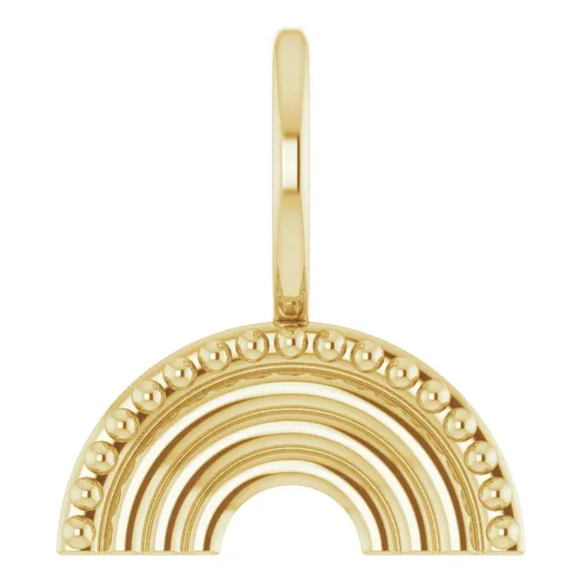 Vintage Magnality Rainbow Dreaming Solid Gold Charm Pendant 14K Yellow White Rose Gold PreStyled Sets Vintage Magnality Rainbow Dreaming Solid Gold Charm Pendant 14K Yellow White Rose Gold PreStyled Sets