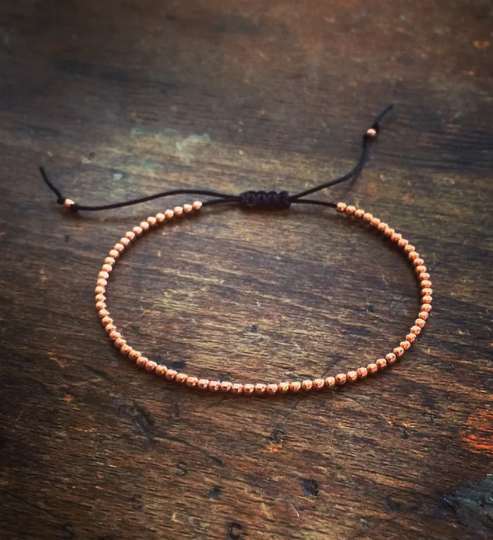 Vivien Frank Designs Bracelets 14k solid gold beaded bracelet