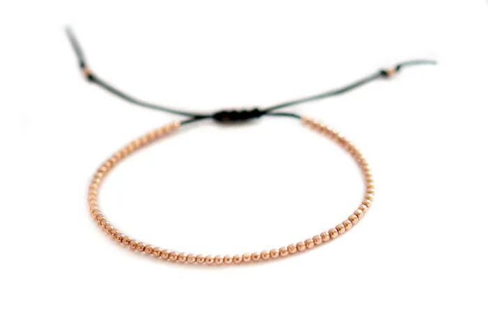 Vivien Frank Designs Bracelets 14k solid gold beaded bracelet