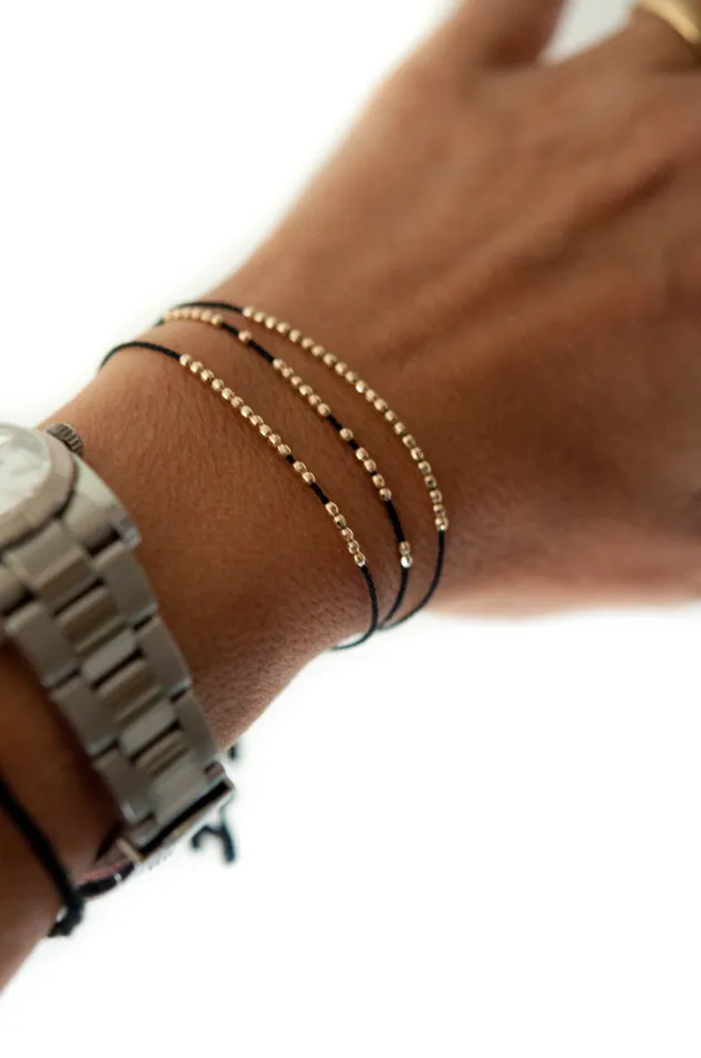 Vivien Frank Designs Disco friendship bracelet 14k solid gold Bracelets