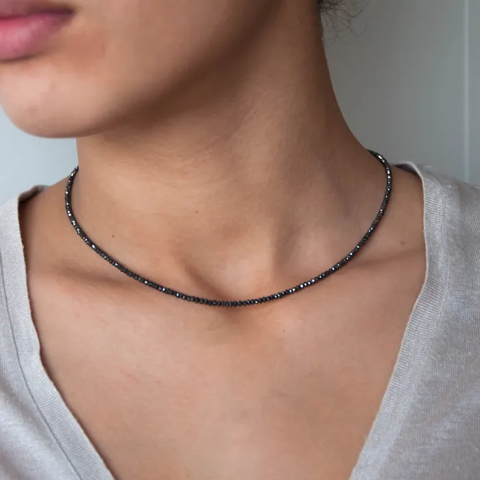 Vivien Frank Designs Necklaces Black Diamond Necklace